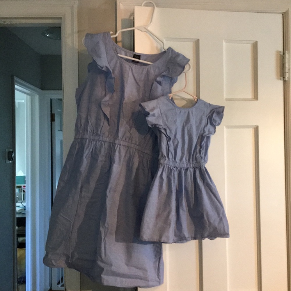 Matching Mom & Daughter light blue dresses